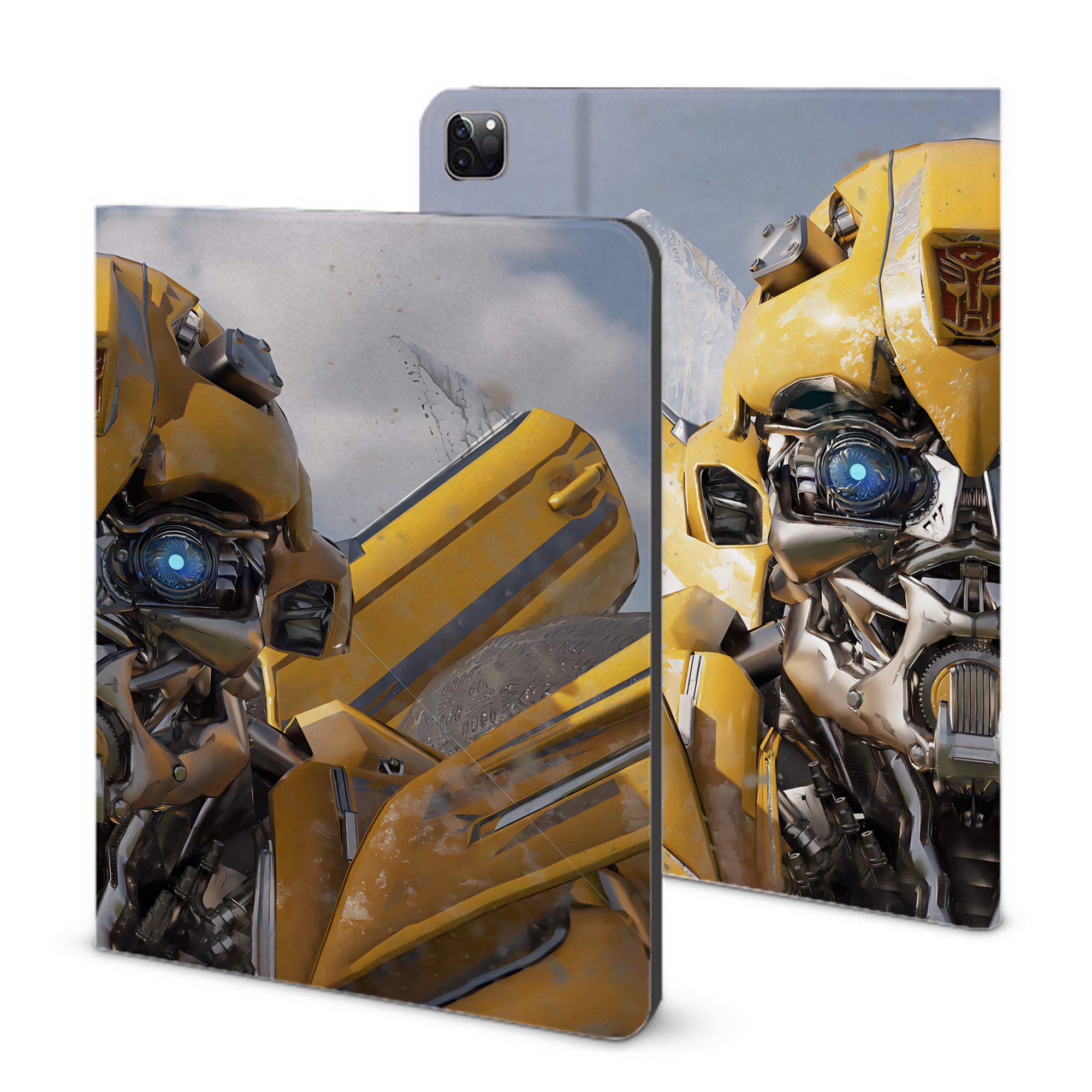 （画像用） Transformers トランスフォーマー IPad ケース ブック型 PUレザー TPU 耐衝撃 軽量 薄型 ペン収納なし 全面保護 IPad 各モデル対応